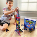 CreateOn Crayola Cosmic Magnetic Tiles, Building Set for Kids, Magnetic Building Toys for Kids, STEM Learning Toys for Boys and Girls Ages 3 and Up, 40-Piece Set (Cosmic) by TinyTreasures Baby Boutique