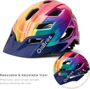 OnBros Kids Bike Helmet - Bike Helmets for 5-14 Boys or Girls with Visor, Children Bicycle Helmet for Skateboard Mountain Scooter Road Cycling, Lightweight and Adjustable 50-57CM by TinyTreasures Baby Boutique