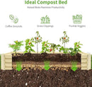 Land Guard 6×3×1ft Galvanized Metal Raised Garden Bed, Metal Planter Kit Box Outdoor for Deep-Rooted Vegetables, Flowers, Green and Herbs (Cream Yellow)… by GreenHaven Gardens