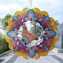 Outdoor Chicken Decoration Wind Spinner Sculpture Art,Metal Clearance Ornament, Chicekn Themed Gifts for Women Rooster Lover,Yard Garden Toy,Hanging Windsock by GreenHaven Gardens
