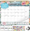 2025-2026Calendar, 18 Month Wall Calendar 2025-2026 Hanging Spiral Bound Magnetic Fridge Desk Calendars 15" x 12", Jul 2025 - Dec 2026, A- Small Rainbow by TinyTreasures Baby Boutique