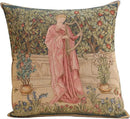 Charlotte Home Furnishings Decorative Tapestry Pillow Cover 19x19 in, Green Menestrel Couch Throw Pillow Cover, French Country Square Cushion Cases for Bed Room Home Decor, Soft Cotton Jacquard Woven by CozyNest Decor