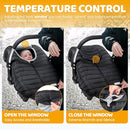 Orzbow Winter Carseat Cover for Baby, Baby Car Seat Cover for Boys & Girls, Warm Infant Car Seat Covers for Cold Weather, Rain & Snow Repellent, Waterproof, Universal Fit, Newborn Essentials, Black by TinyTreasures Baby Boutique
