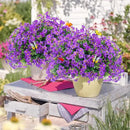 ‌20 Bundles Artificial Flowers for Outdoors‌ with 6 Faux Butterflies, UV Resistant ‌Fake Flowers‌ with Eucalyptus Leaves, ‌Artificial Plants Outdoor‌ for Patio Garden Porch Home Decor (Purple) by CozyNest Decor