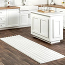 nuLOOM Jeni Solid Faux Rabbit Machine Washable Runner Rug, 2' 6" x 10', Off-White by CozyNest Decor