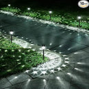 Super Bright Solar Lights, Waterproof 10 Pack, Dusk to Dawn Up to 12 Hrs Solar Powered Outdoor Pathway Garden Lights Auto On/Off, LED Landscape Lighting Decorative for Walkway Patio Yard by GreenHaven Gardens
