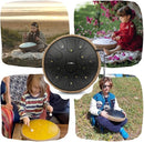 The Balmy Drum - 15 Note 14 Inch Steel Tongue Drum, Steel Drum Instrument, Drums For Children and Adults, Balmy Drum Set for Kids with Music Book, Handpan, Mallet and Carry Bag (Black) by TinyTreasures Baby Boutique