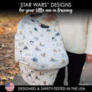 Milk Snob Original Star Wars 5-in-1 Cover, Precious Padawans, Privacy for Breastfeeding, Baby Car Seat, Carrier, Stroller, High Chair, Shopping Cart, Lounger Canopy - Newborn Essentials, Nursing Top by TinyTreasures Baby Boutique