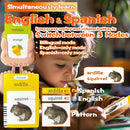 Talking Flash Cards for Kids - Spanish Bilingual English Flashcard for Toddlers 3-12, Test Mode, 510 Sight Words, Audible Pocket Speech, Sensory Toys for Autism, Boys Girls Gifts (Spanish) by TinyTreasures Baby Boutique