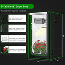 MELONFARM 2x2 Grow Tent, 24"x24"x48" Grow Tent, Double Transparent Viewing Door Indoor Grow Tent, Growing Tent with High Reflective Mylar & Floor Tray, Plant Tent for Indoor Hydroponics Growing by GreenHaven Gardens