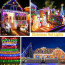 KNONEW 2-Pack 360 LEDs Christmas Net Lights 13ft x 9.8ft Outdoor Mesh Lights Connectable Waterproof 8 Modes & Timer Plug-in Net Fairy Lights for Bushes Garden Party Wedding Holiday,Multicolor by GreenHaven Gardens