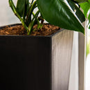XBrand Modern 28-Inch Square Planter, Modern Tapered Planter Perfect for Indoor & Outdoor, Patio Décor, Set of 2 by CozyNest Decor