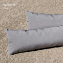 Aqua Outdoors in-Pool DEEP Ledge Chaise Set - Two Chaises - Two Headrest Pillows - Chaise Risers and One Large in Pool Side Table - for ledges 9"-14" inches Deep (White Granite-Navy) by GreenHaven Gardens