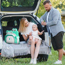 MoreFeel Collapsible Baby Bathtub for Newborn with Thermometer & 1 Hooded Towel & 1 Soft Floating Cushion,Portable Travel Bathtub with Drain Hole, Durable Foldable Baby Tubs for Infants to Toddler by TinyTreasures Baby Boutique