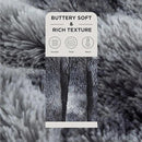 Bedsure GentleSoft Fluffy Sherpa Fleece Faux Fur Blankets Queen Size for Bed, Bedroom Decor Winter Thick Warm Full Queen Blankets, Fuzzy Plush Soft Heavy Mink Tie Dye Grey Bedding Cozy Gifts, 90x90 by CozyNest Decor