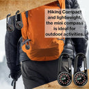 12 Pcs Mini Compass Keychain for Kids Bulk, Small Pocket Magnetic Compass Survival Hiking for Outdoor Survival Camping Party Backpacking Accessory by TinyTreasures Baby Boutique