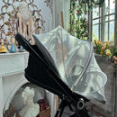 Baby Mosquito Net with Double Zipper, Bassinet Stroller Cover for Baby/Car Seat/Cradles/Carriers, Easy to Use, Keep Insects/Bugs/Cats Out, White by TinyTreasures Baby Boutique