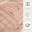 ZEDODIER Tank Top Hanger, 4 Pack Space Saving Bra Hangers, Non-Slip Hanging Sport Bras Holder, Closet Organizers and Storage for Camisoles Tank Tops Bras Ties Swimsuits Strappy Dress, Silver by CozyNest Decor