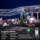 Christmas Icicle Lights Outdoor, 640 LED 66FT Icicle Lights for Outside with 8 Modes Timers, Waterproof Plug in Connectable String Light for House Roof Garden Party Wedding Decorations, White by GreenHaven Gardens