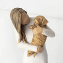 Willow Tree Adorable You (Golden Dog), A Joyful Friendship, Expresses Relationship with a Much-Loved Pet Dog, Sculpted Hand-Painted Figure by GreenHaven Gardens