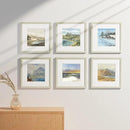 Vittanly 12x12 Picture Frames Set of 9, Shatter Resistant Plexiglass, Display 8x8 Pictures with Mat or 12x12 without Mat, Photo Frames for Wall Mount, Engineered Wood, Whitemist by CozyNest Decor