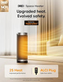 Dreo Space Heater for Bathroom and Indoor, 70°Oscillating, 5 Modes, Remote for Home Bedroom, 12H Timer, with ALCI Safety Plug by CozyNest Decor