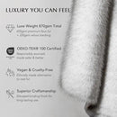 Luxury Faux Fur Throw Blanket, Soft Fluffy Faux Mink Blankets for Bed, Couch, Sofa, Thick Cozy Plush Warm Fur Throws with Reversible Velvet, Frosted White Wolf, 60"x80" by CozyNest Decor