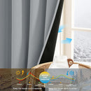 NICETOWN Grey Blackout Curtains for Bedroom 63 Inch Long - Grommet Thermal Insulated Plylux Curtains Light Block Room Darkening Window Drapes for Living Room, 2 Panels, 42 x 63 Inch, Dove Gray by TinyTreasures Baby Boutique