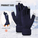 Geyoga 2 Pairs Women's Winter Touch Screen Gloves Soft Warm Fleece Lined Knit Elastic Cuff Winter Texting Gloves by TinyTreasures Baby Boutique