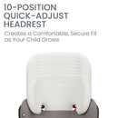 Britax Highpoint Backless Belt-Positioning Booster Seat, SafeWash Gray Ombre by TinyTreasures Baby Boutique