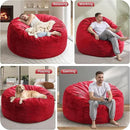 Hobestluk 5FT Bean Bag Chair Giant Bean Bag Chairs for Adults Large Bean Chairs with Removable Cover, Beanbag Chair with Filler, Adult Bean Bag Chairs for Living Room, Bedroom by CozyNest Decor