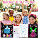 FUNNYB&G Foil Art Craft Activity for Kids - Gift for Girls Crafts for Kids Fun Art Supplies DIY Creative Travel Toy, Birthday Gift Party Favor Toys for Girls Boys 4 5 6 7 8 9 Years Old (Dress Up) by TinyTreasures Baby Boutique