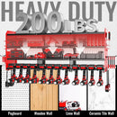 Large Power Tool Organizer Wall Mount-12 Drill Holder, Metal Heavy Duty Garage Tool Storage Shelves with Screwdriver Plier Holder, Gifts Idea for Men Dad Husband by GreenHaven Gardens