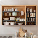 Metal Stackable Expandable Storage Shelf - Multi-Functional Home Storage Shelf, Suitable for Kitchen, Cabinet，Bathroom, Office, Garage, etc.（3PACKS/Black/Medium by CozyNest Decor