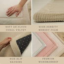 Premium Baby Play Mat 60”x 80” Beige – Cloud-Soft Coral Velvet Memory Foam Rug for Crawling & Play – Non-Slip, Water-Resistant, Care Tummy Time Mat – Non-Toxic Padded Playmat by TinyTreasures Baby Boutique