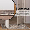 Keen Home Design 2x3 Rug - Machine Washable Entry Rug with Non-Slip Backing, Ideal for Enteryway, Kitchen, Bathroom, Laundry Room - Vintage, Easy Clean, Durable, Low Pile Rug - (2' x 3') by CozyNest Decor