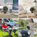 12000mAh Clip on Fan 30H Longest Runtime, 8in Portable Fan Rechargeable, Ultra Quiet with Heavy-Duty Clamp, USB Desk Fans for Golf Cart,Office Desk, Treadmill, Camping, Bedroom by TinyTreasures Baby Boutique