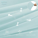 MOON PARK Pregnancy Pillows for Sleeping - U Shaped Full Body Maternity Pillow with Removable Cover - Support for Back, Legs, Belly, HIPS - 57 Inch - Ice Blue - Cooling Cover by TinyTreasures Baby Boutique