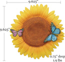 Spoontiques - Garden Décor - Sunflower Stepping Stone - Decorative Stone for Garden by GreenHaven Gardens