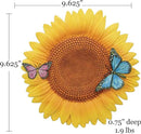 Spoontiques - Garden Décor - Sunflower Stepping Stone - Decorative Stone for Garden by CozyNest Decor
