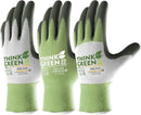 COOLJOB 3 Pairs Gardening Gloves for Women Men, 100% Recycled Polyester with Rubber Coated for Garden Patio Yard Lawn Work, Green, White & Grey, X-Large Size by GreenHaven Gardens