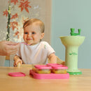 green sprouts Fresh Baby Food Mill - Easily Purees Food for Baby, Separates Seeds & Skins, Compact Size, No Batteries or Electricity Needed, Dishwasher Safe by TinyTreasures Baby Boutique