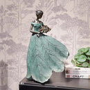 Guichifun Fairy Statue Collection Home Decoration - 22IN Leaf Angel Girls Resin Large Home Decor for Outside or Inside Rustic Garden Outdoor Yard Fantasy Figurines Gift 13.75 x 8.75 x 22 Inch by GreenHaven Gardens