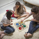 Juegoal 7-in-1 Wooden Board Game Set for Kids Adults, Tabletop Combo Classic Travel Portable Board Games (Chess, Checkers, Chinese Checkers, Backgammon, Parcheesi, Snakes and Ladders, Tic Tac Toe) by TinyTreasures Baby Boutique