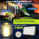Solar Spot Lights Outdoor Waterproof for Flag, Tree, House, Garden, Yard, Landscape Spotlights for Accent Uplighting Halloween Christmas Decorations-6 Pack by GreenHaven Gardens