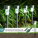 GIGALUMI Solar Lights Outdoor Waterproof, 12 Pack, Stainless Steel LED Solar Garden Lights for Patio, Lawn, Yard and Landscape, Cold White by GreenHaven Gardens