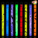 JOYIN 30 Pcs Halloween Glow Sticks Bulk Party Pack, Hanging Wands in 8 Design, 6 Color Light Up Stick for Kid Glow in The Dark Halloween Party Favor Supplies, Goodie Bag Filler, Trick or Treating Gift by TinyTreasures Baby Boutique