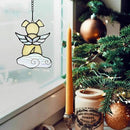 Stained Glass Angel Wings Dog Memorial Gifts for Loss of Dog Sympathy Gift Suncatcher, Rainbow Bridge Pet Passing Away Remembrance in Memory, Dog Bereavement Gifts for Loss of Pet,Yellow by GreenHaven Gardens