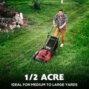PowerSmart Self Propelled Gas Lawn Mower, 21-Inch with 170cc 4-Cycle OHV Engine 2-in-1 Rear-Wheel Drive Lawnmower with Bagging by GreenHaven Gardens