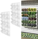 Self-Watering Vertical Wall Planter, 36 Pots Wall Mounted Garden for Indoor/Outdoor, Stackable Planter, Includes Panels, for Herbs, Flowers & Vegetables (White) by CozyNest Decor